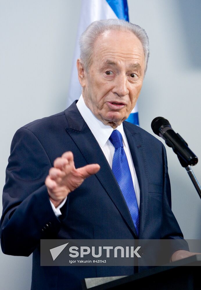Israeli President gives news conference in Sochi