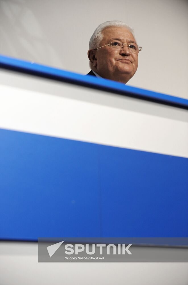 Irkut Corporation President Oleg Demchenko gives news conference