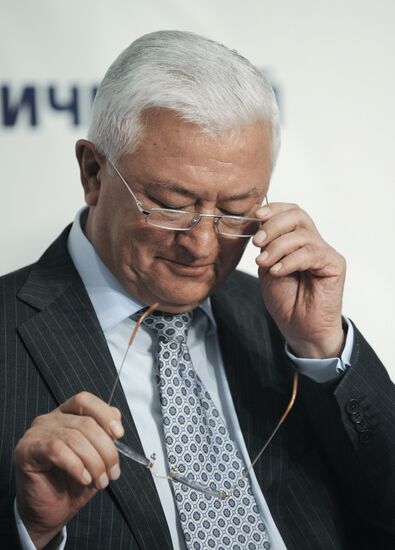 Irkut Corporation President Oleg Demchenko gives news conference