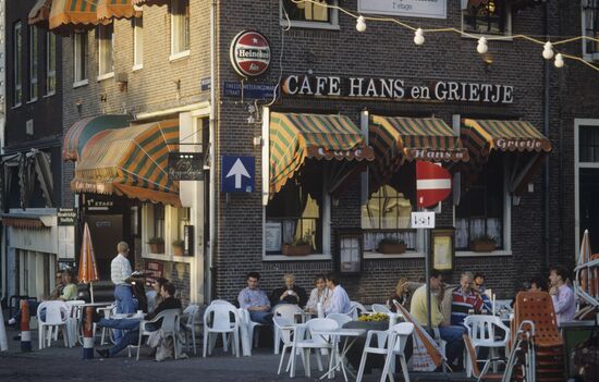 Street Cafe in Amsterdam