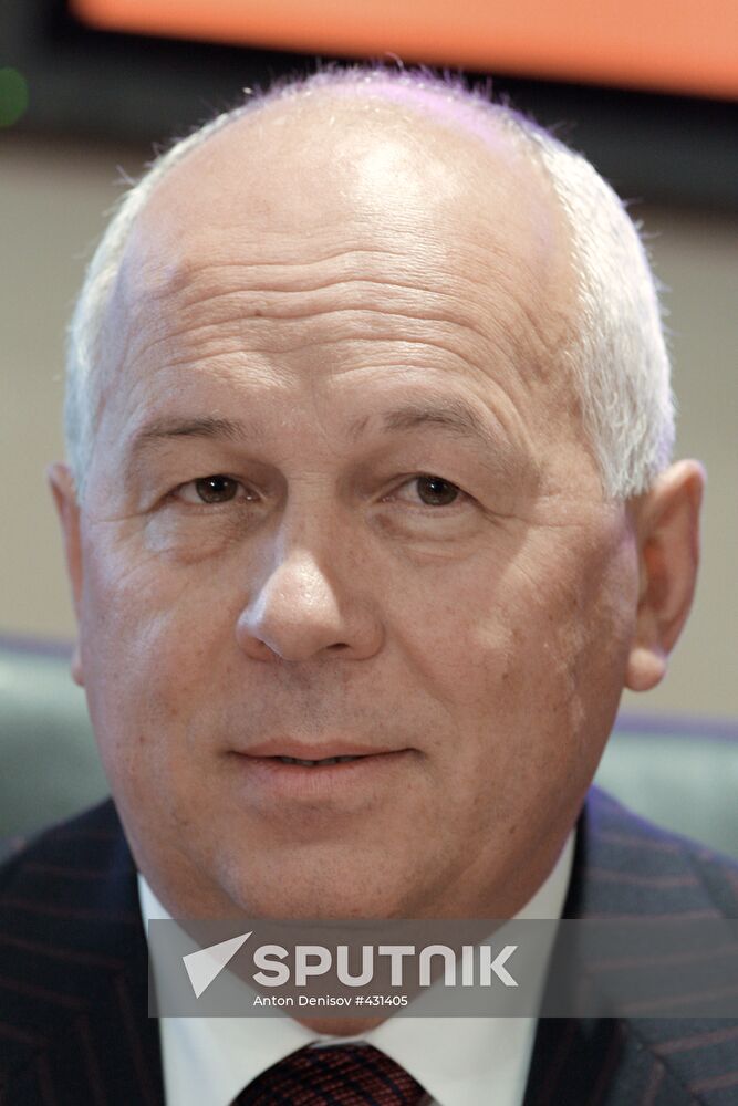 Rostekhnologii CEO Sergei Chemezov gives news conference