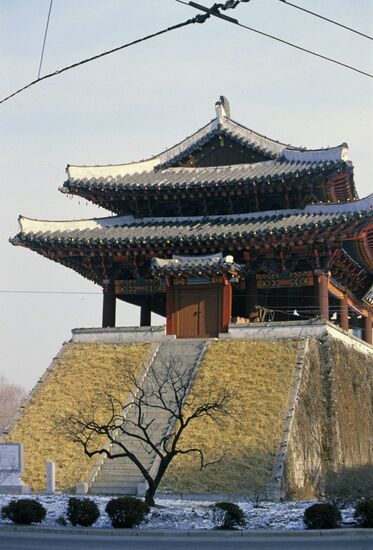 Taedong Gate in North Korea