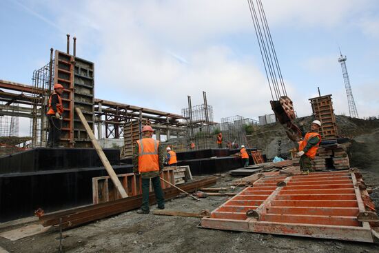 New power unit under construction at Sredneuralskaya GRES