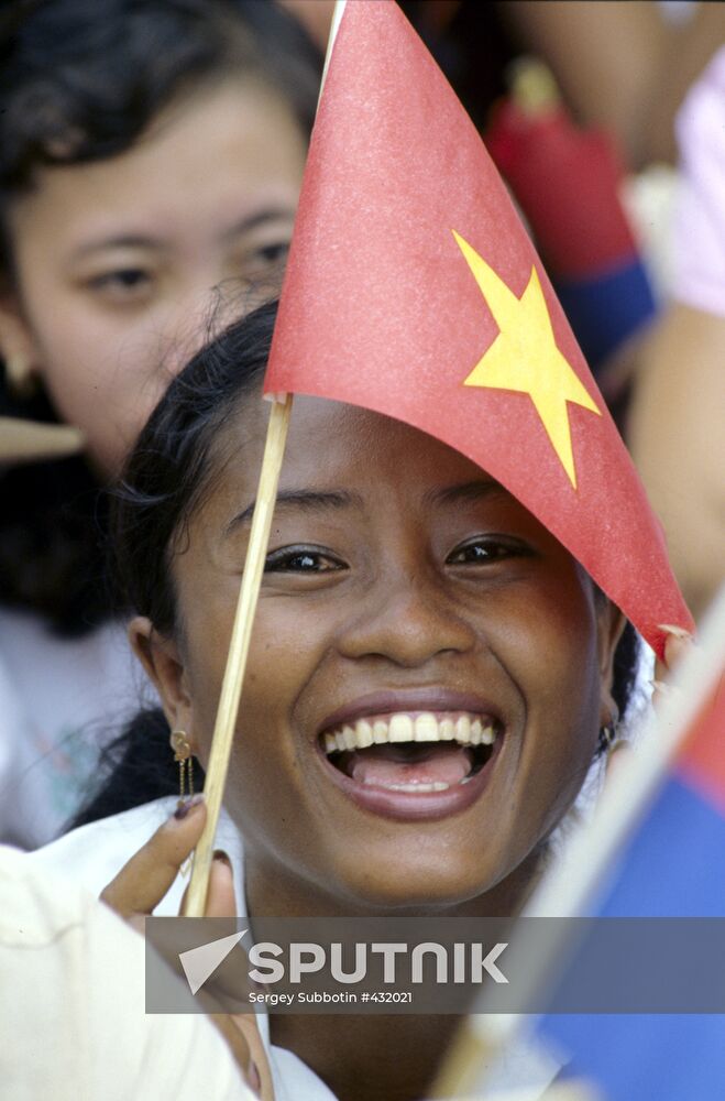 The ceremony to mark Vietnamese troops withdrawal from Cambodia