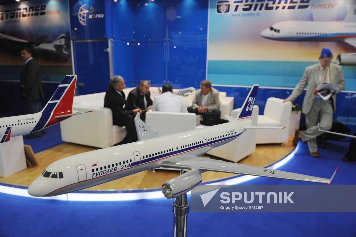 Mock-up of medium-range airliner TU-214
