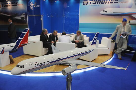 Mock-up of medium-range airliner TU-214