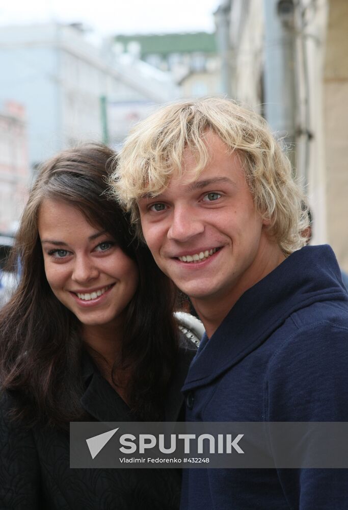 Actors Alexandra Rozovskaya and Dmitry Burukin