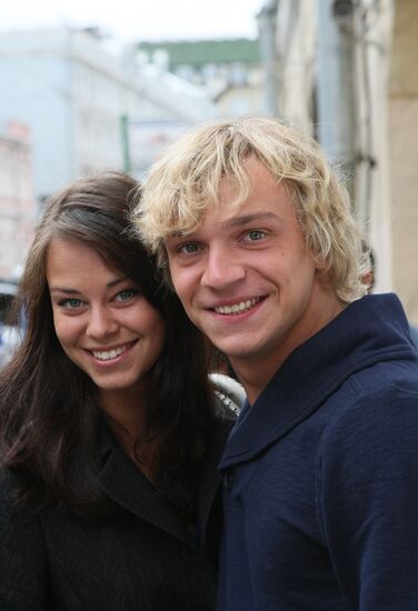 Actors Alexandra Rozovskaya and Dmitry Burukin