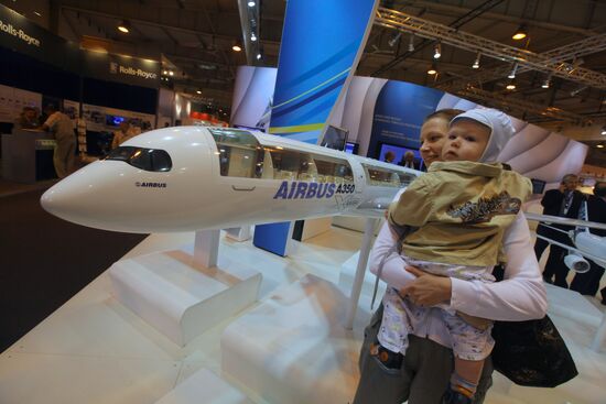 Airbus A350 mock-up at MAKS 2009