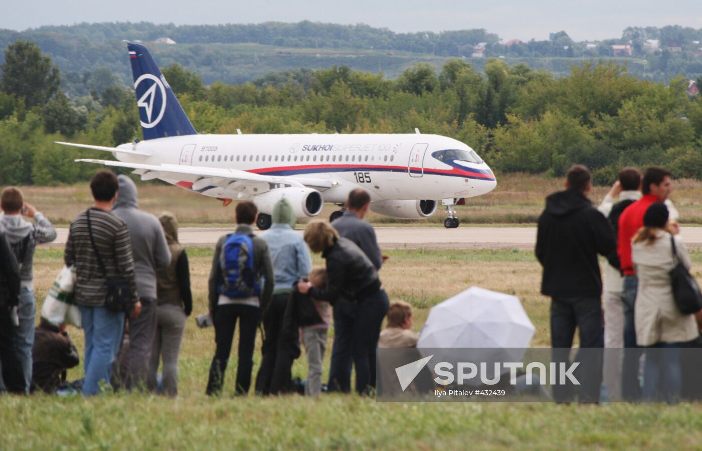 Superjet 100 plane at MAKS 2009