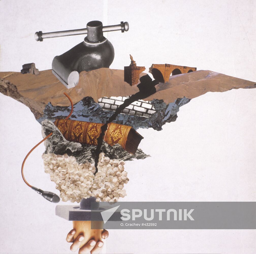 "Earthquake Project" collage