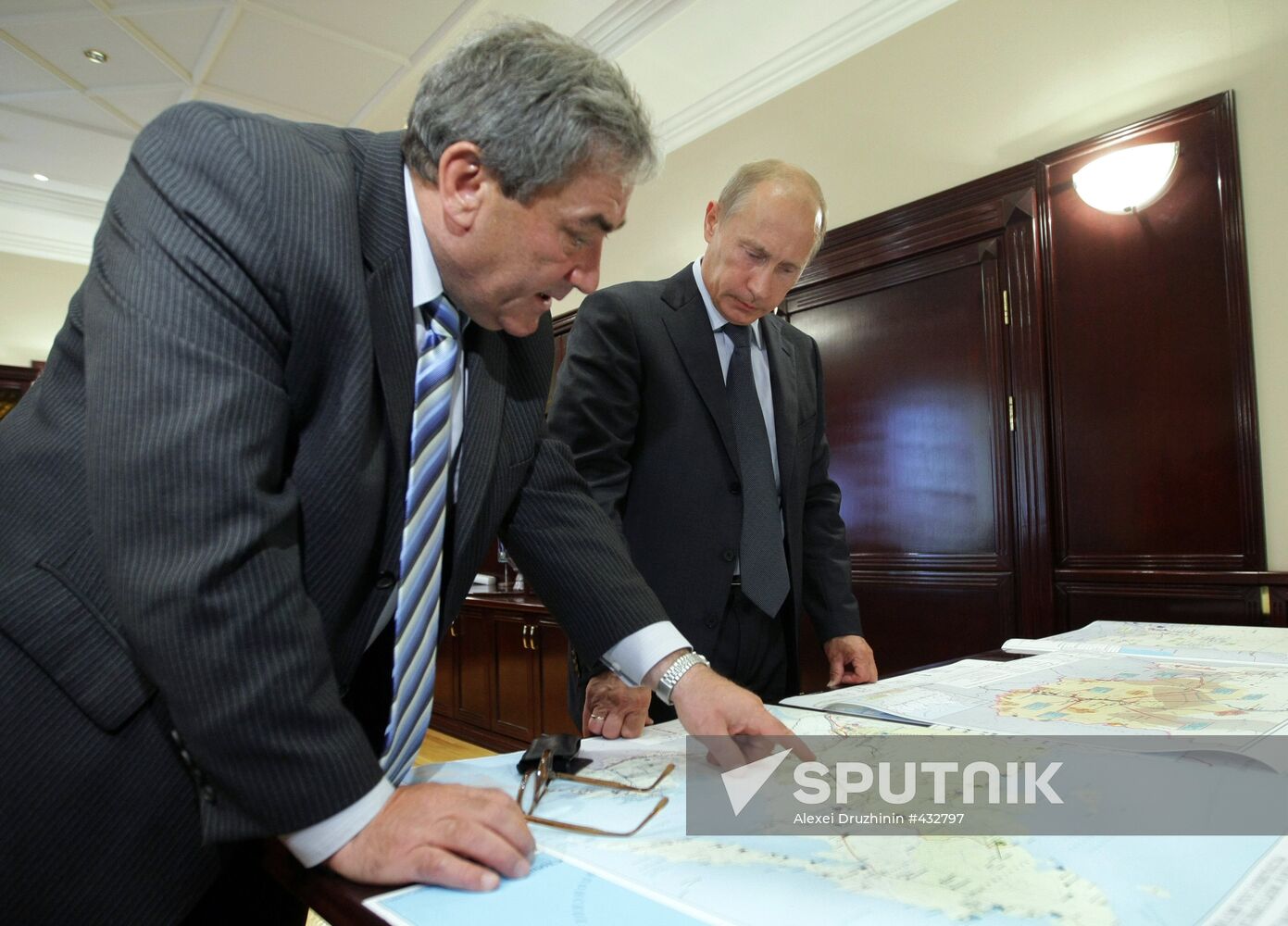 Vladimir Putin meets with Vyacheslav Shtyrov