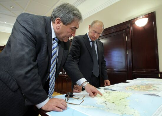 Vladimir Putin meets with Vyacheslav Shtyrov