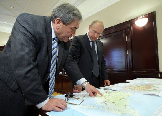 Vladimir Putin meets with Vyacheslav Shtyrov