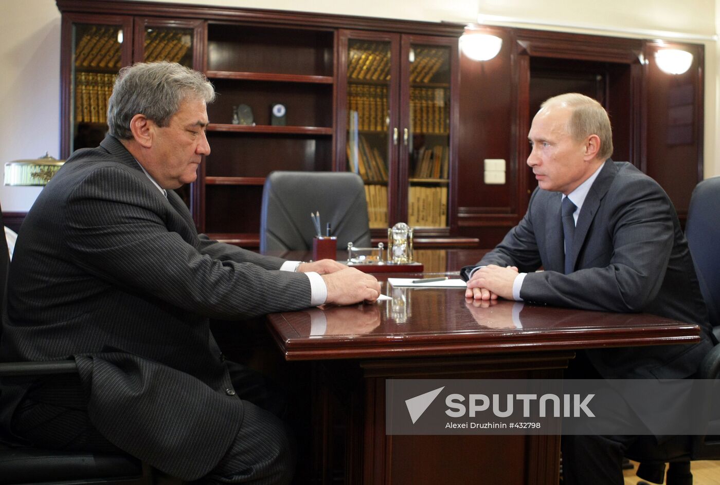 Vladimir Putin meets with Vyacheslav Shtyrov