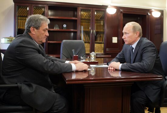 Vladimir Putin meets with Vyacheslav Shtyrov