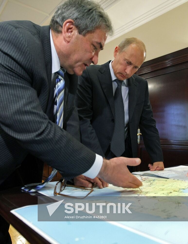 Vladimir Putin meets with Vyacheslav Shtyrov