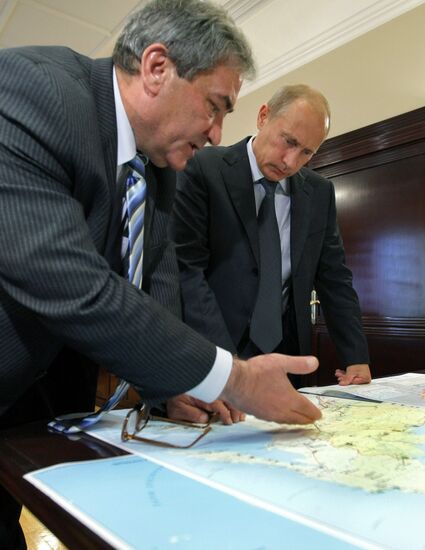 Vladimir Putin meets with Vyacheslav Shtyrov