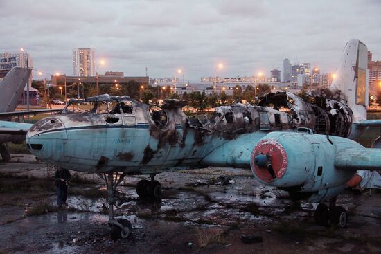 Fire in Aviation Museum, Khodynskoye Polye