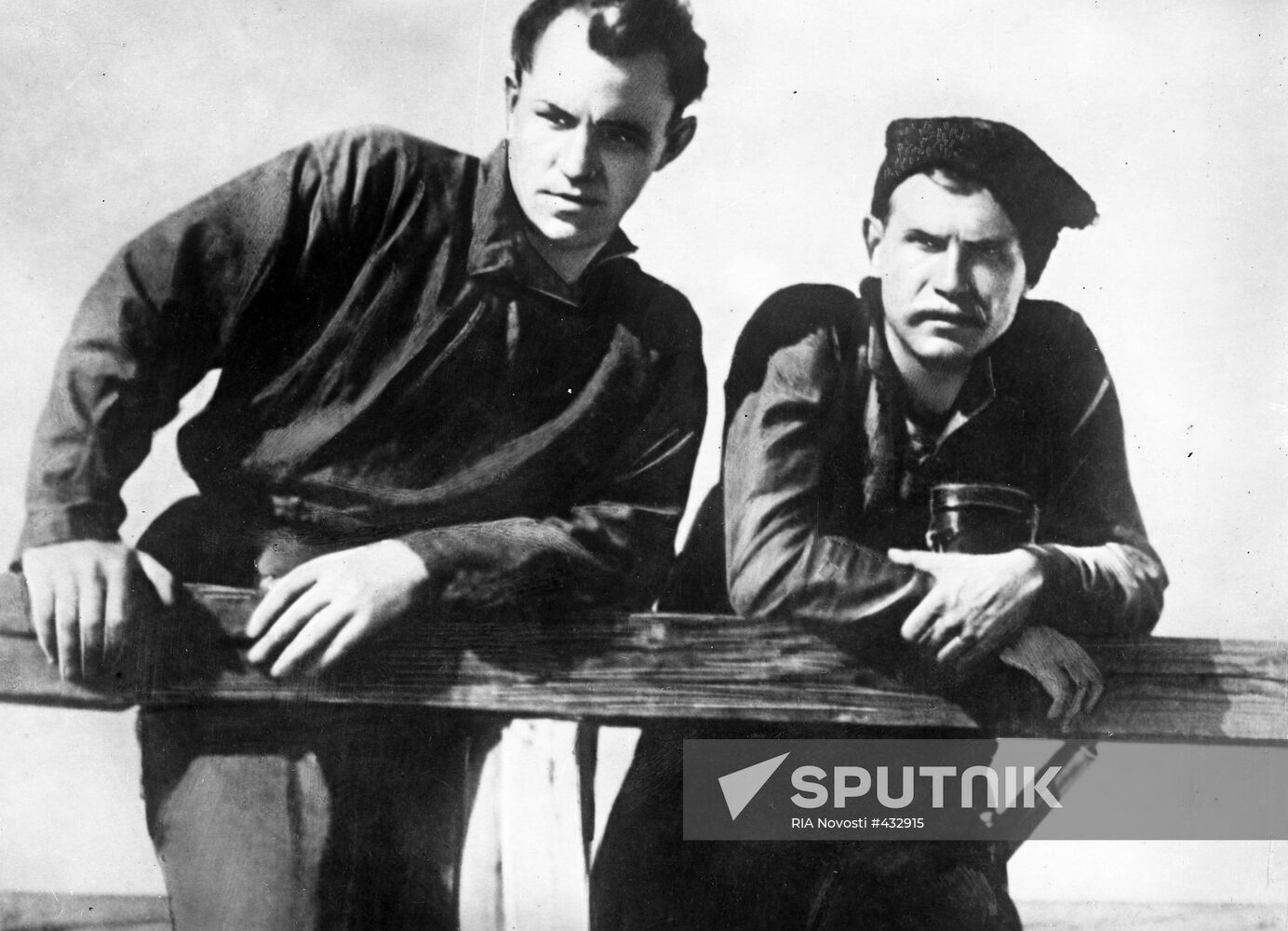 Boris Babochkin and Boris Blinov in movie Chapayev