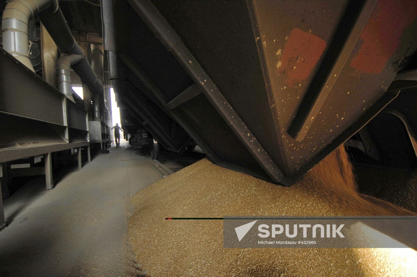 Grain terminal in the port of Novorossiysk