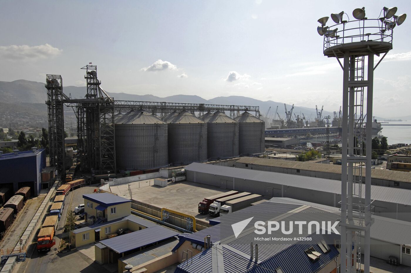 Grain terminal in the port of Novorossiysk