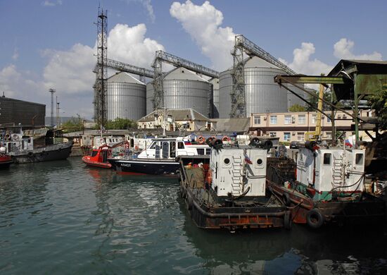 Grain terminal at Novorossiisk Port