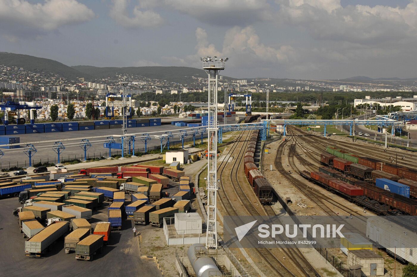 Grain terminal at Novorossiisk Port