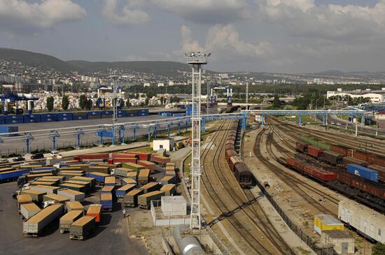 Grain terminal at Novorossiisk Port