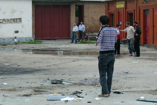 Explosions in downtown Grozny
