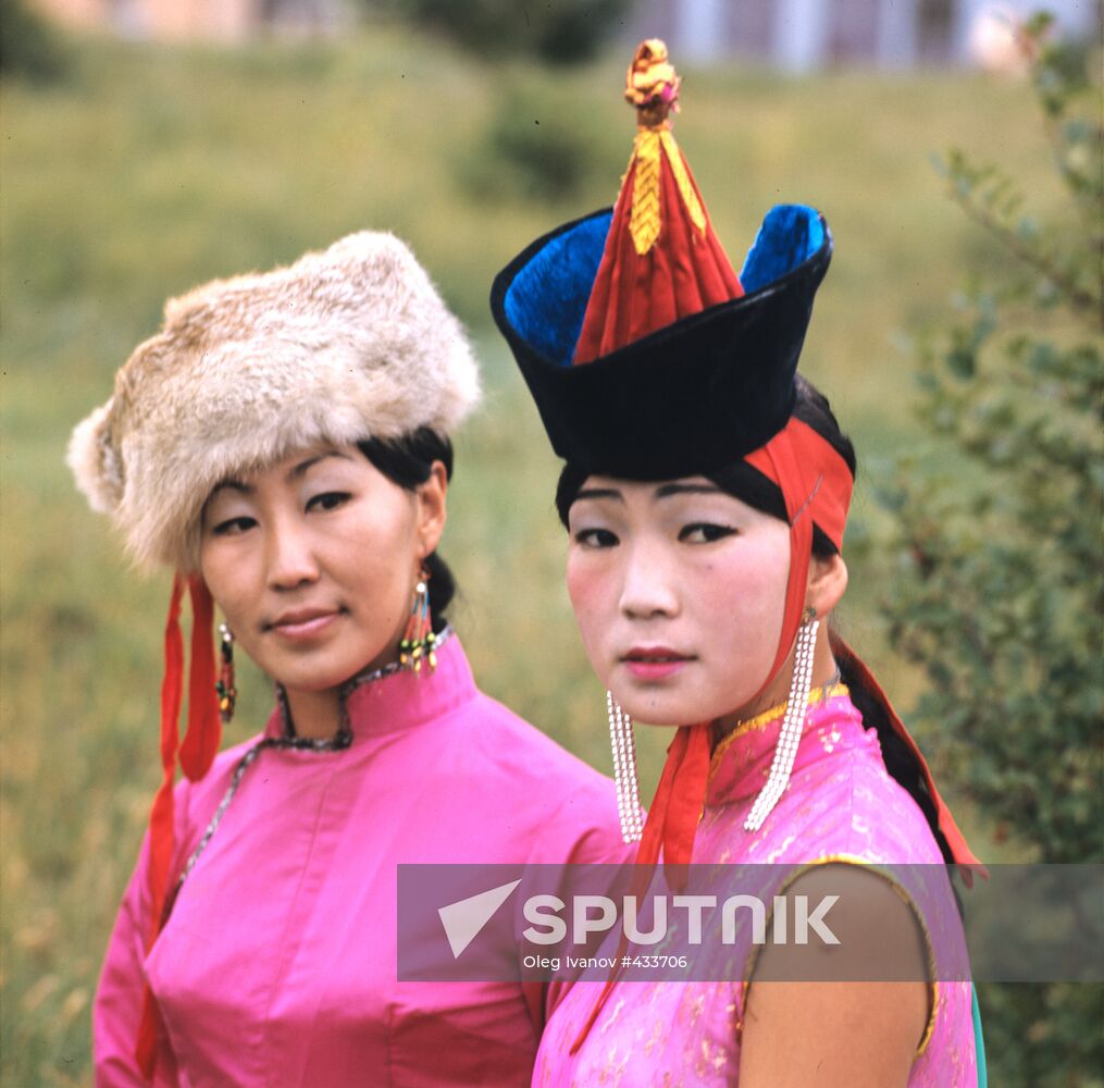 Young Mongolian women