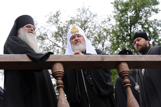 Russian Orthodox Patriarch visits Solovki Islands