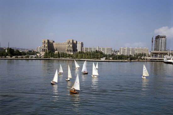 View of Baku embankment