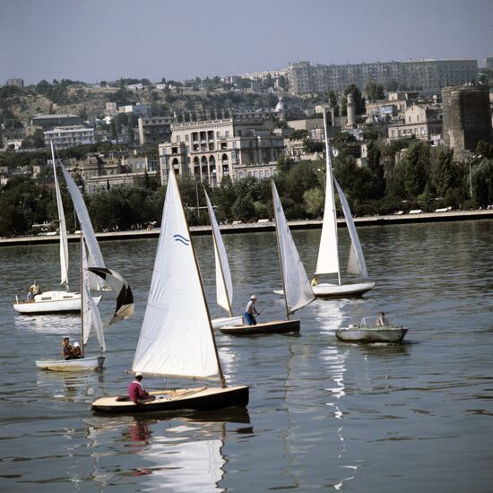 View of Baku embankment
