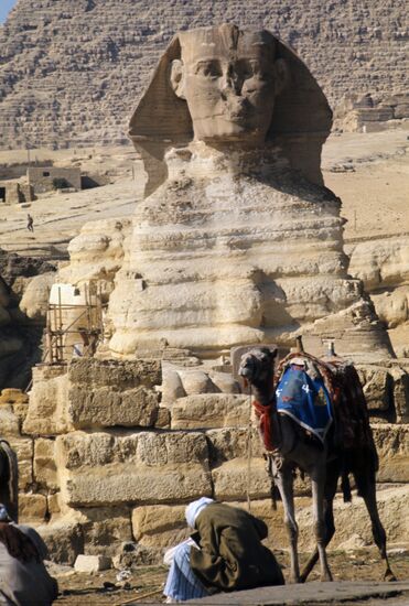 Sphinx of Pharaoh Khafre in Giza