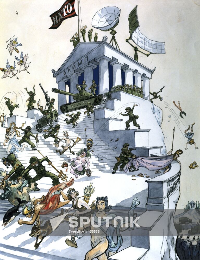 Poster "NATO Dominating Olympus"