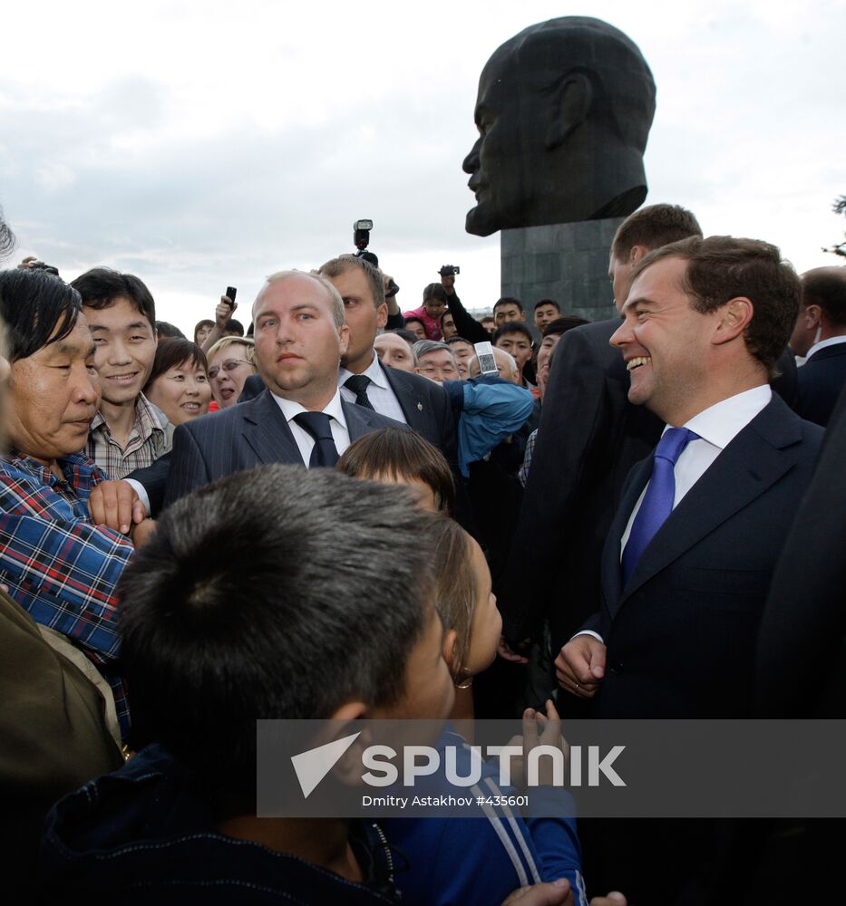 President Dmitry Medvedev visits Siberian Federal District