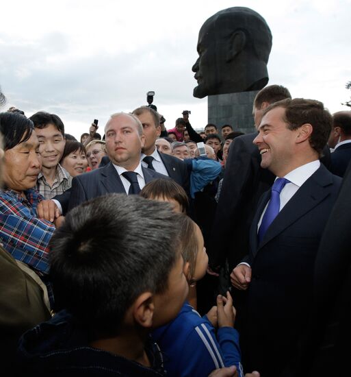 President Dmitry Medvedev visits Siberian Federal District