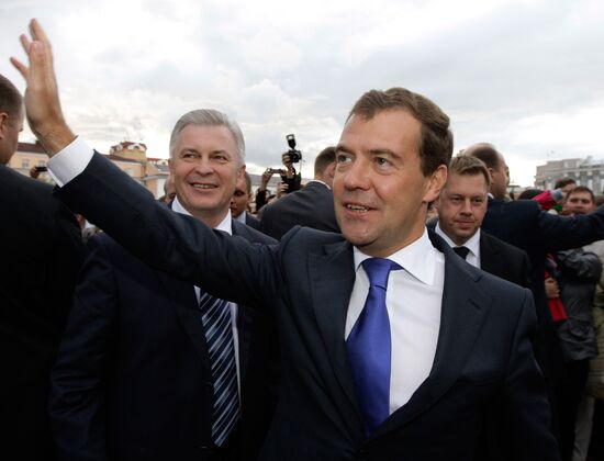 President Dmitry Medvedev visits Siberian Federal District