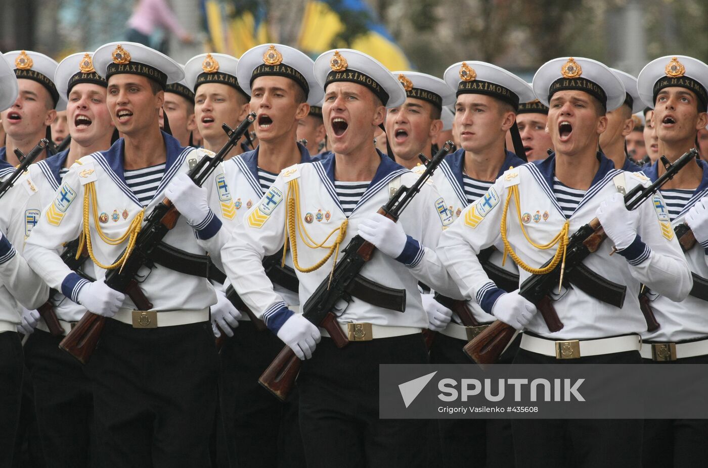 Military parade in honor of Ukraine's independence in Kiev