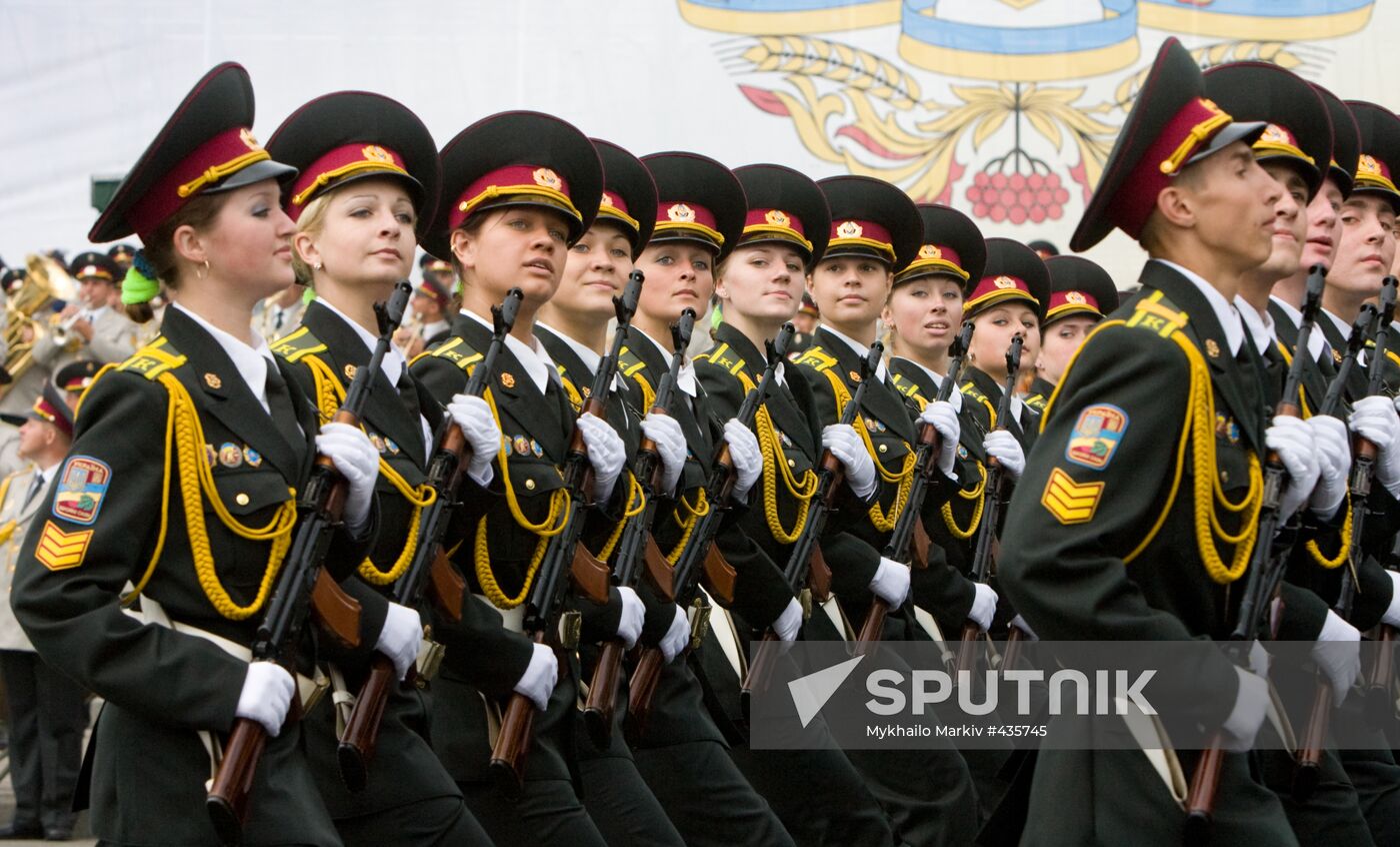 Military parade in Kiev marking Ukraine's 18th Independence Day