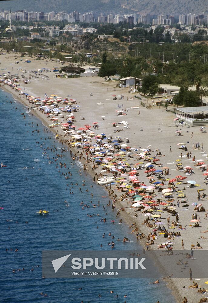 Public beach in Antalya