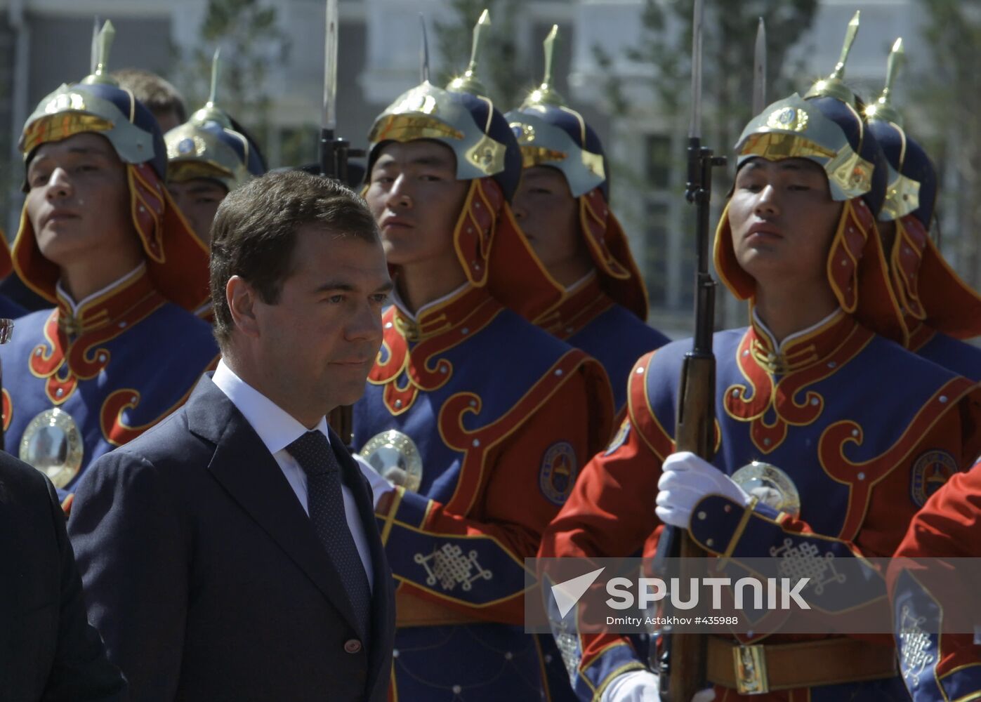 Medvedev visits Mongolia