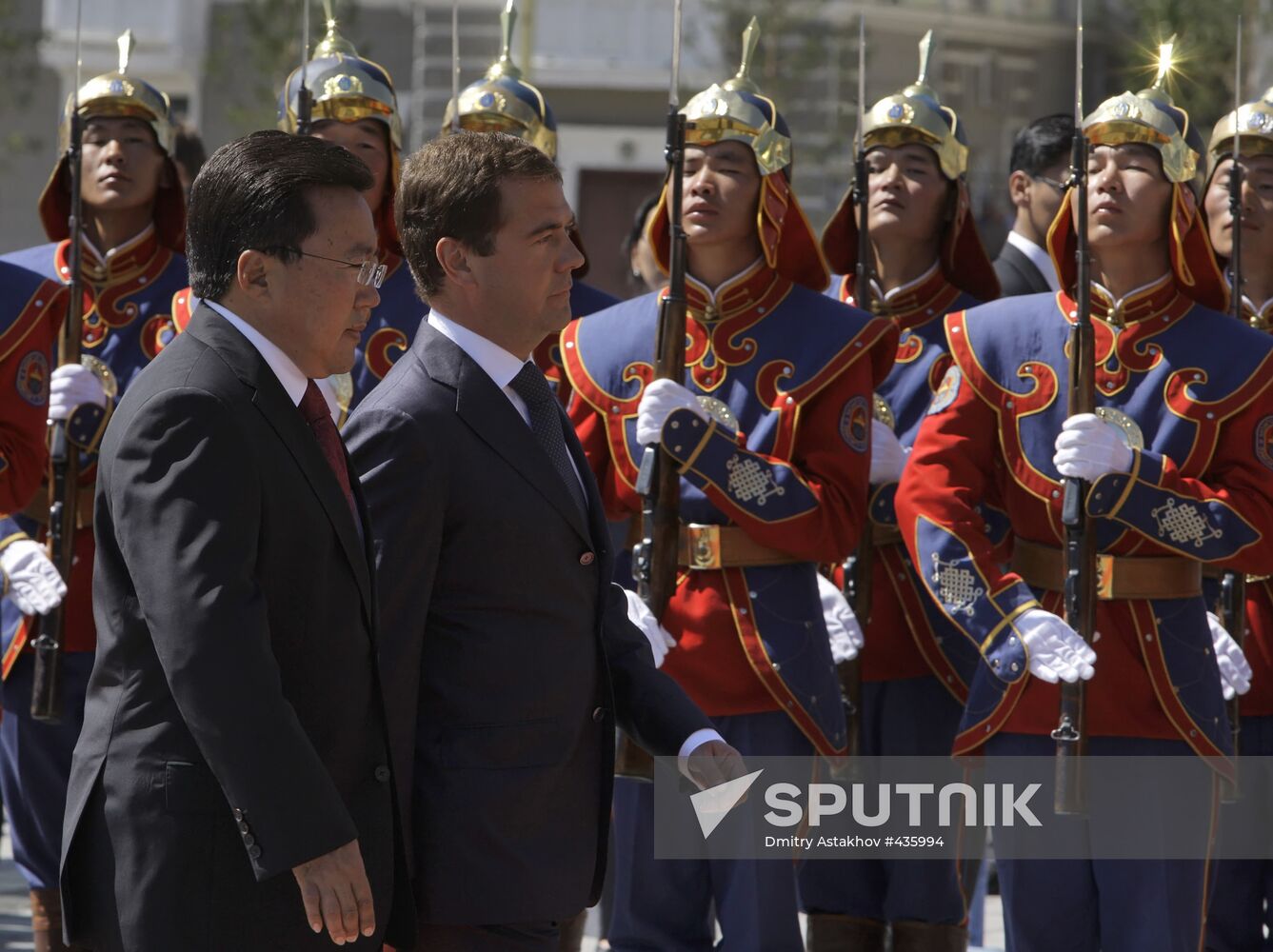 Medvedev visits Mongolia