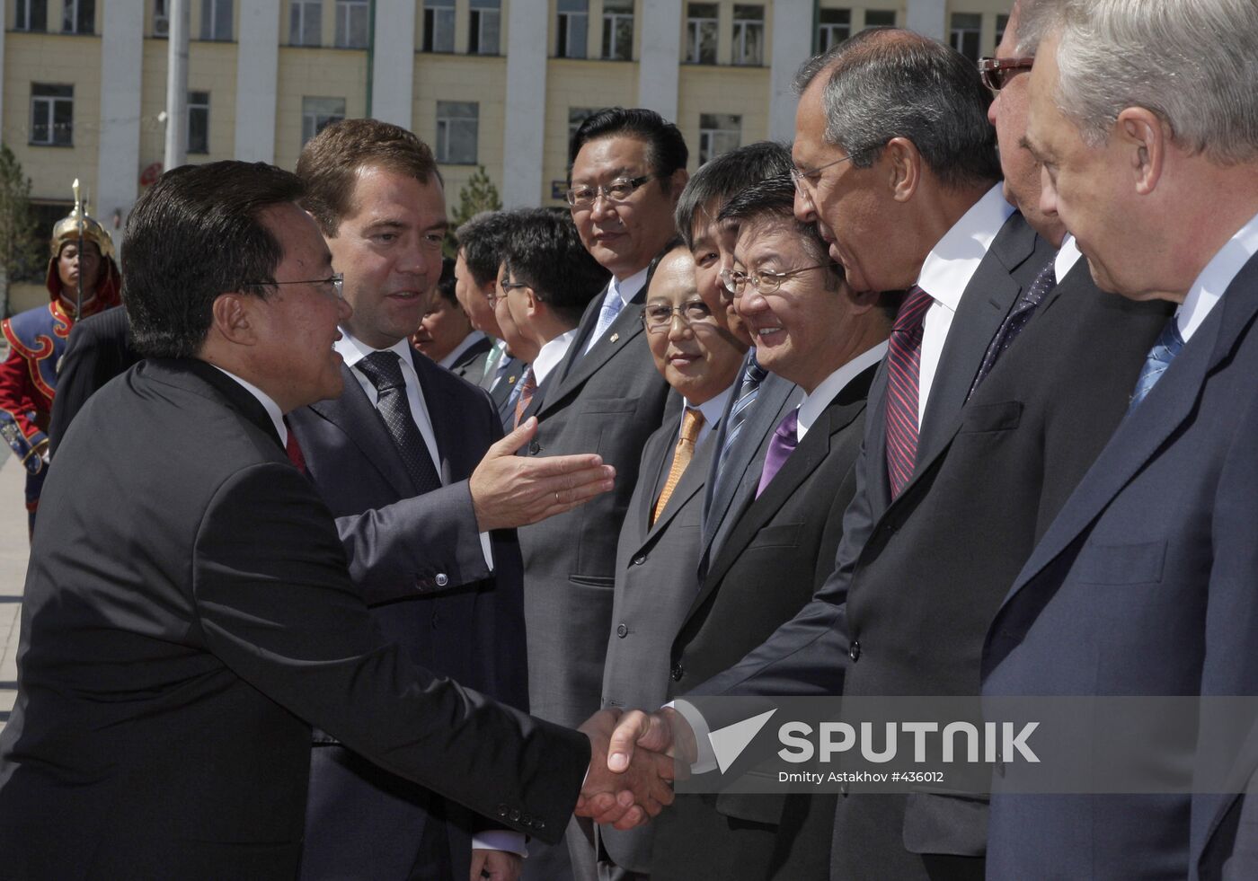Medvedev visits Mongolia