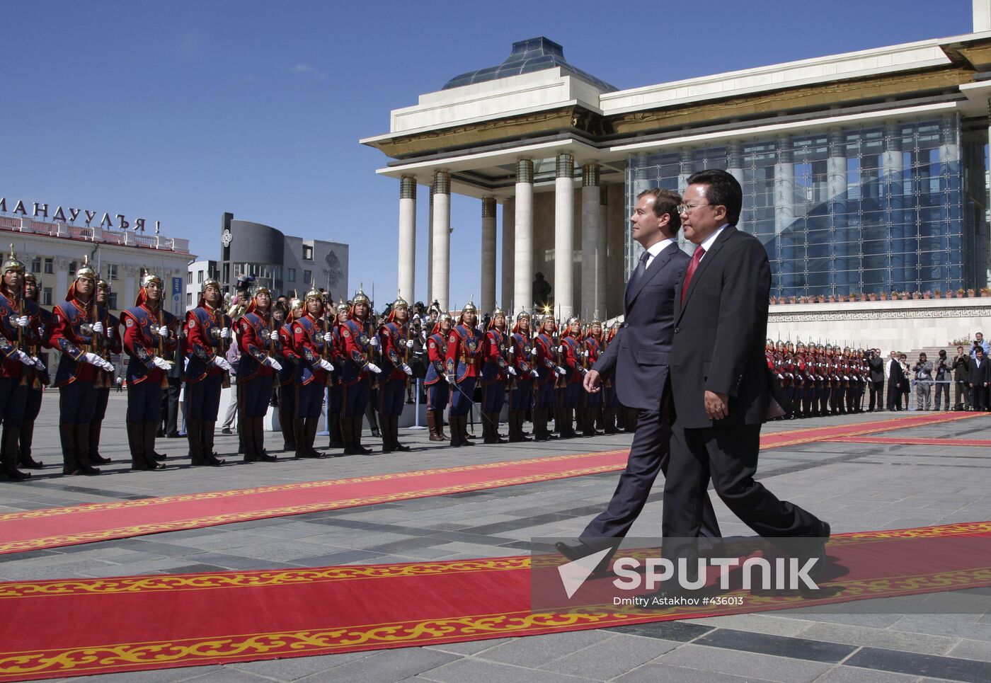 Medvedev visits Mongolia