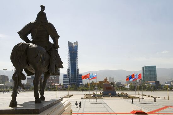 Sukhe Bator Square in Ulan Bator