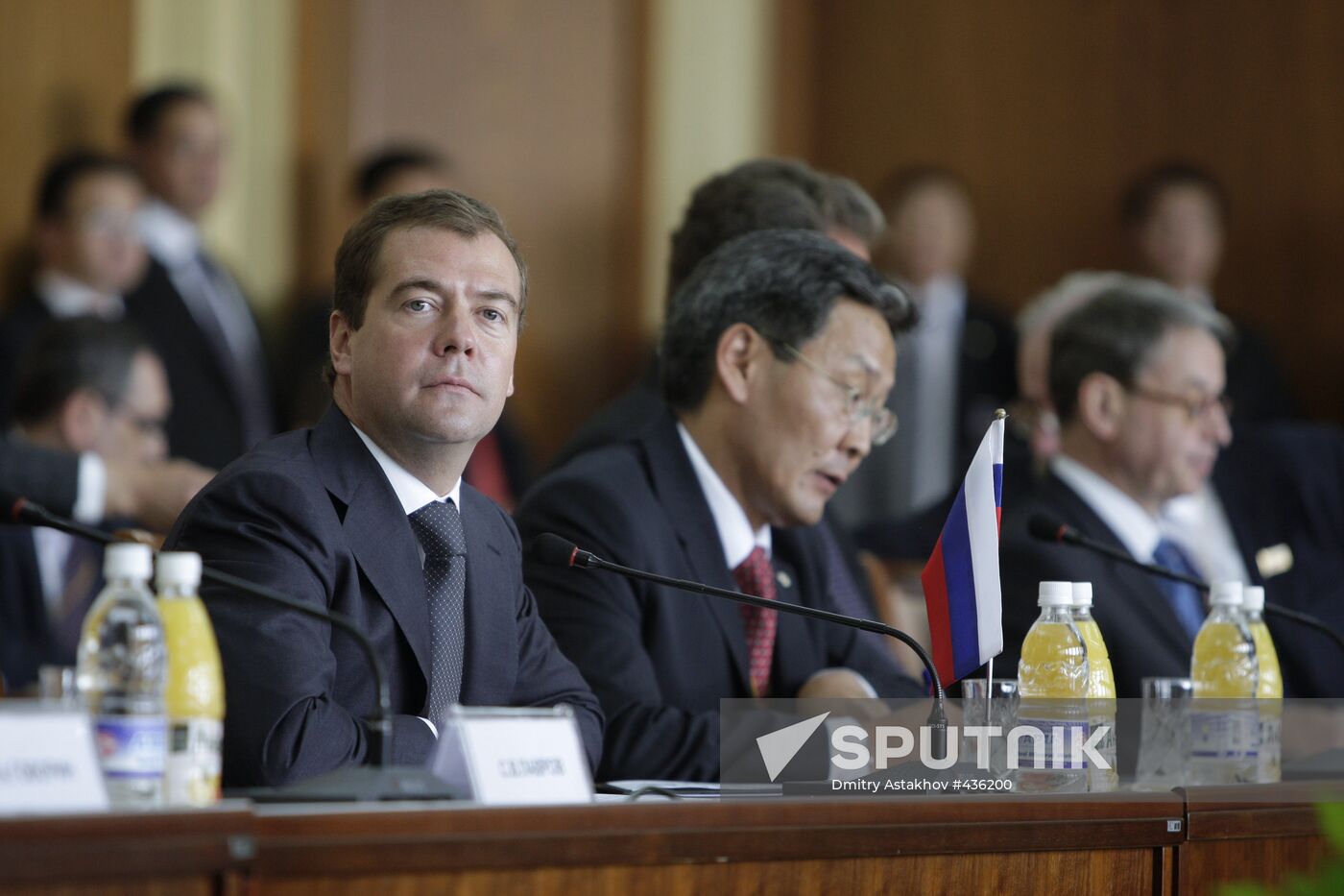 Russian, Mongolian Presidents meet
