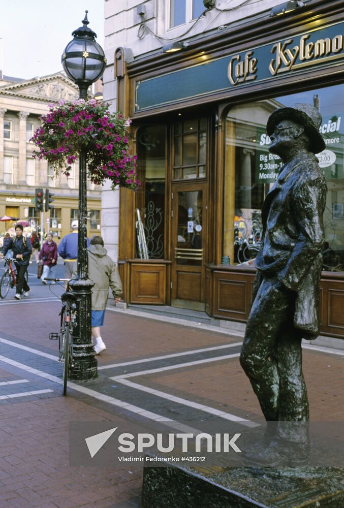 Monument to world-renowned Irish writer James Joyce
