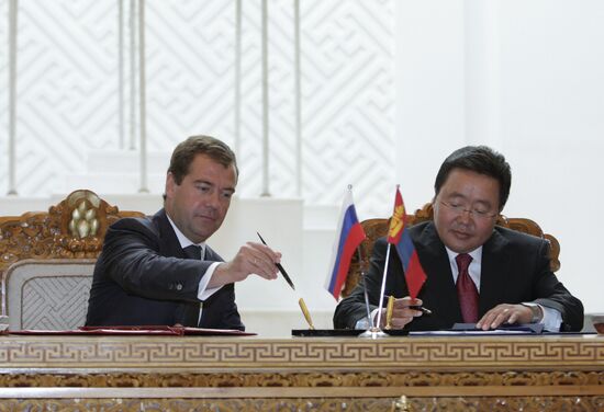 Russian-Mongolian agreements signed